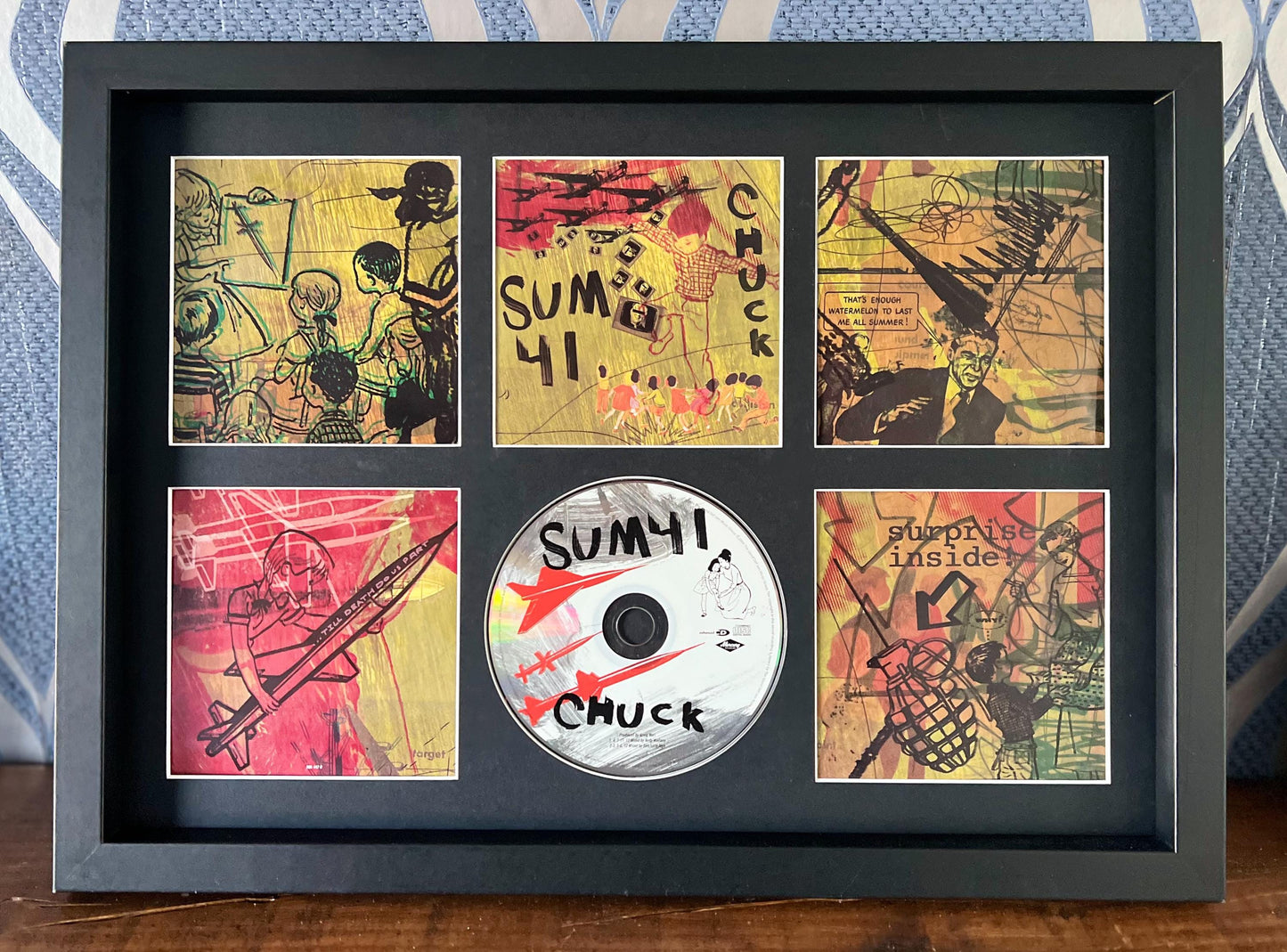 Sum 41 | Chuck | Retro Mounted CD Wall Display | Frame Not Included |