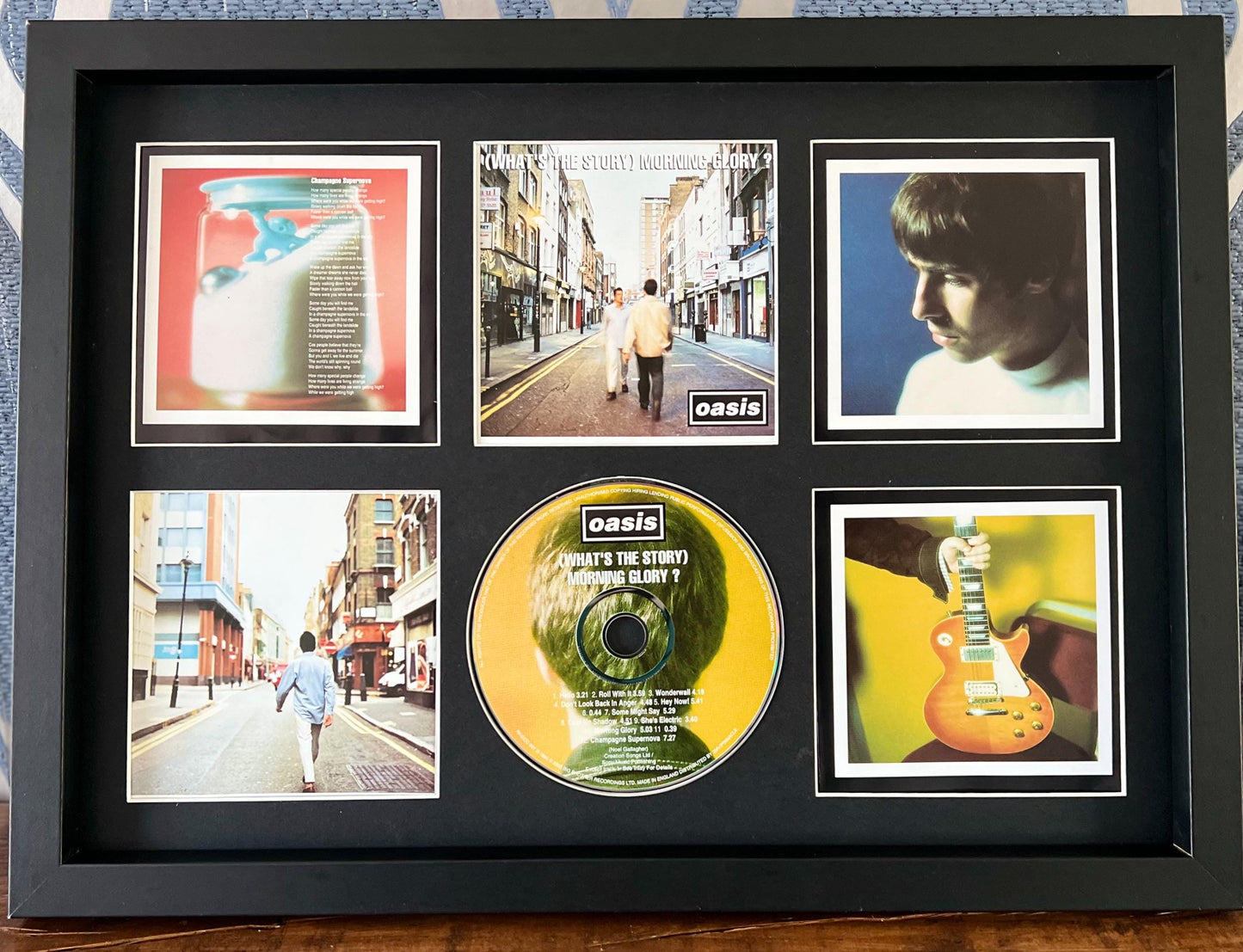 Oasis | What's The Story (Morning Glory?) | Retro Mounted CD Wall Display | Frame Not Included |