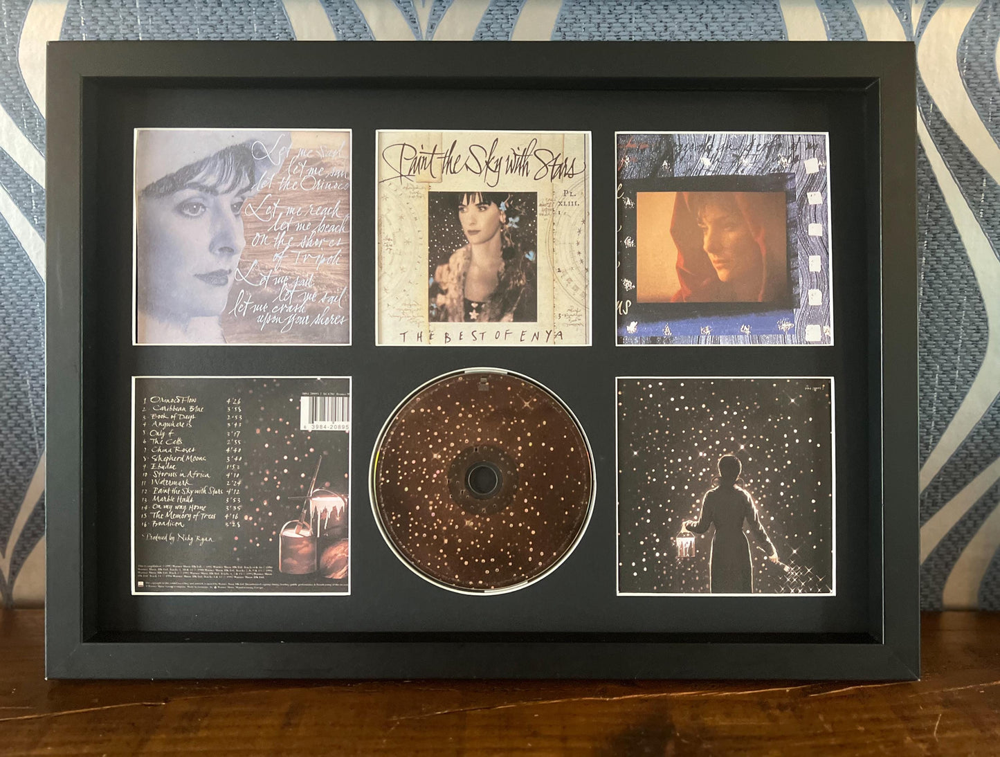 Enya | Paint The Sky With Stars | Retro Mounted CD Wall Display | Frame Not Included |