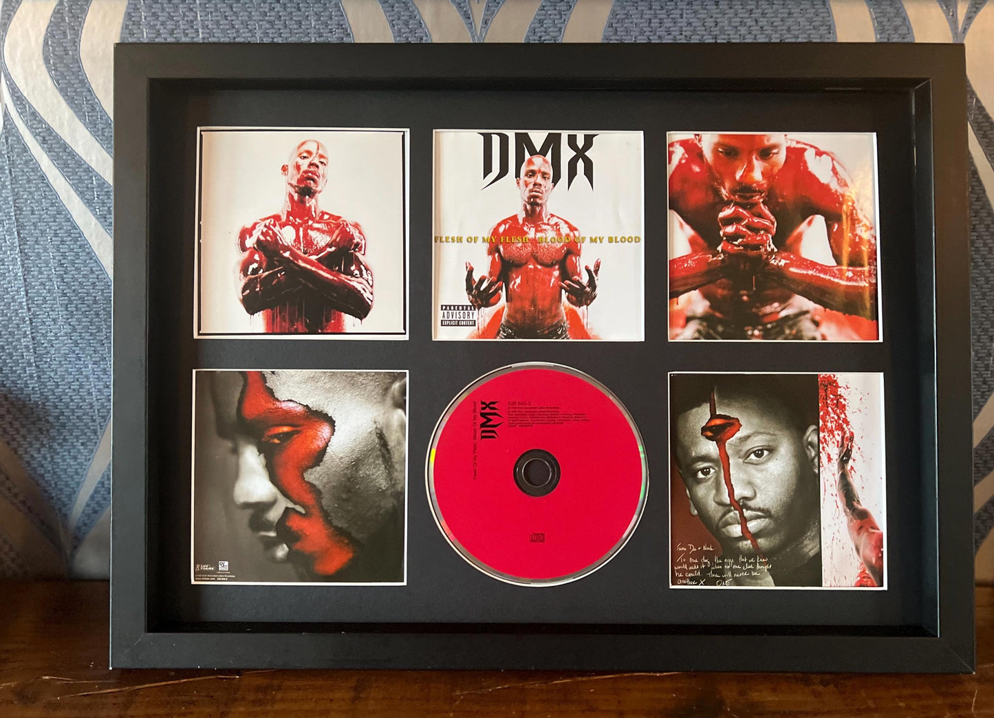 DMX | Flesh Of My Flesh, Blood Of My Blood | Retro Mounted CD Wall Display | Frame Not Included |
