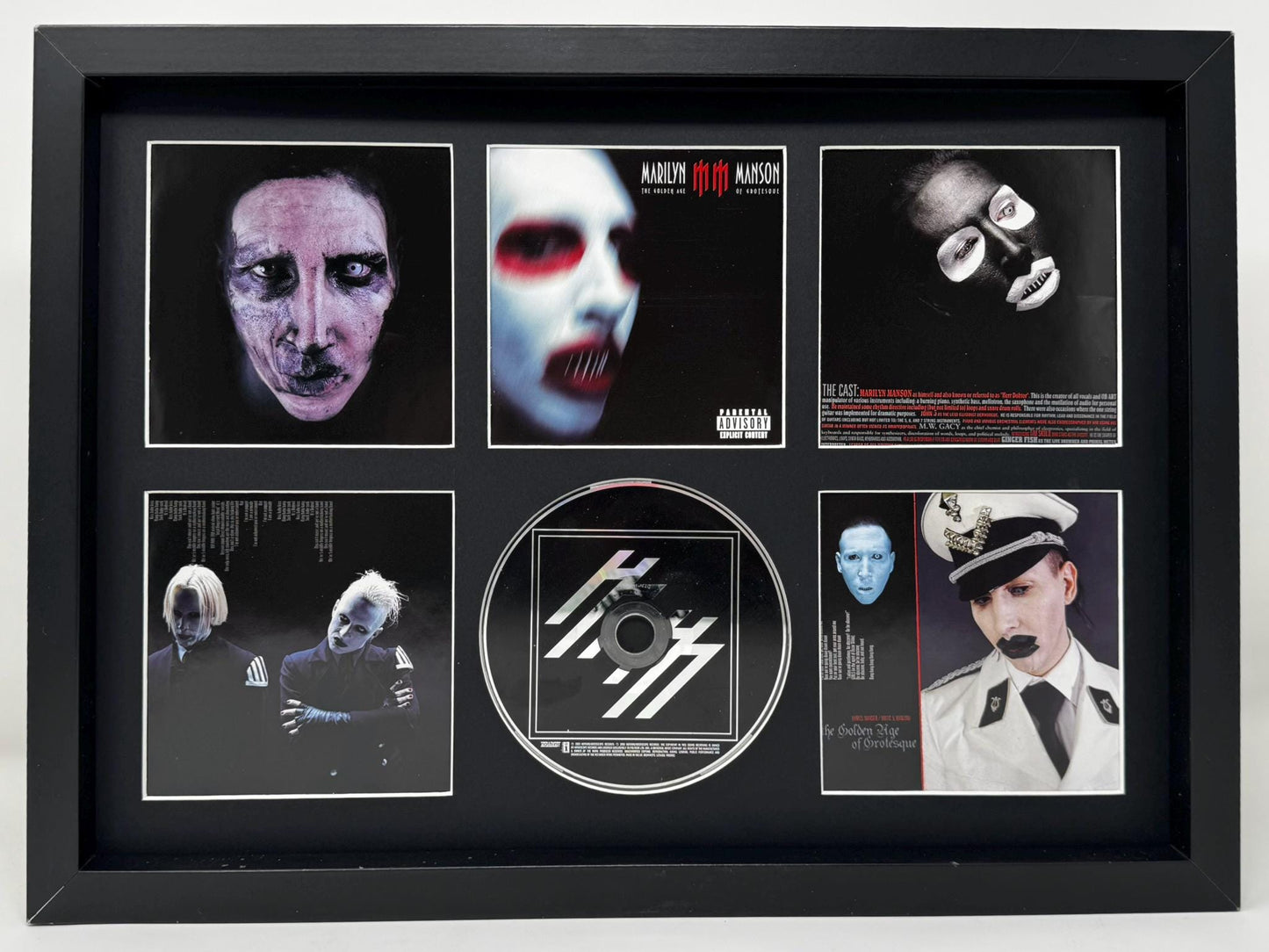 Marilyn Manson | The Golden Age Of Grotesque | Retro Mounted CD Wall Display | Frame Not Included |