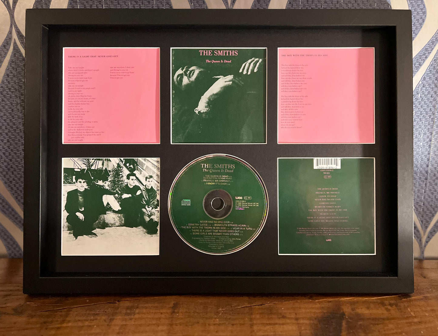 The Smiths | The Queen Is Dead | Retro Mounted CD Wall Display | Frame Not Included |