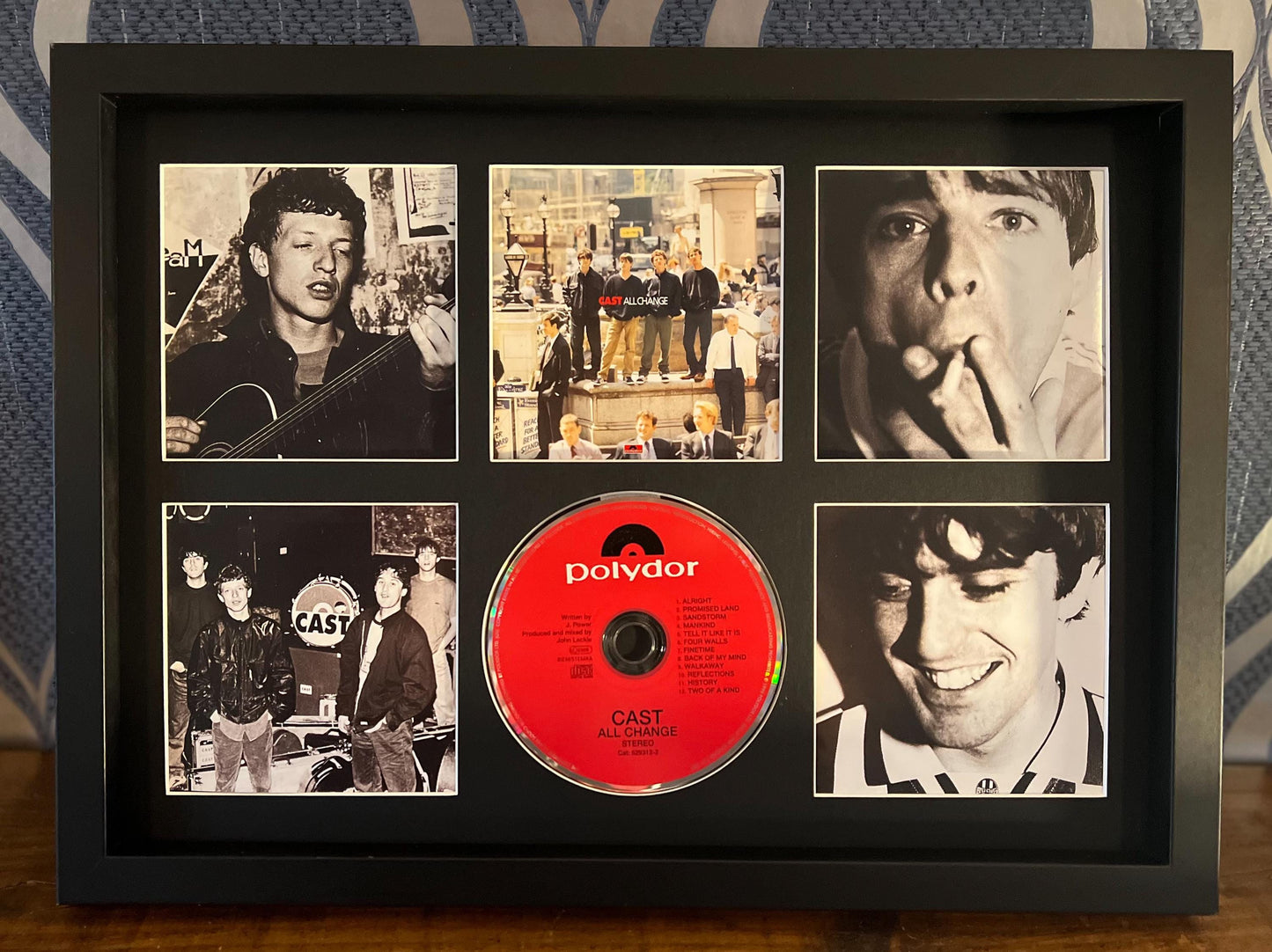 Cast | All Change | Retro Mounted CD Wall Display | Frame Not Included |