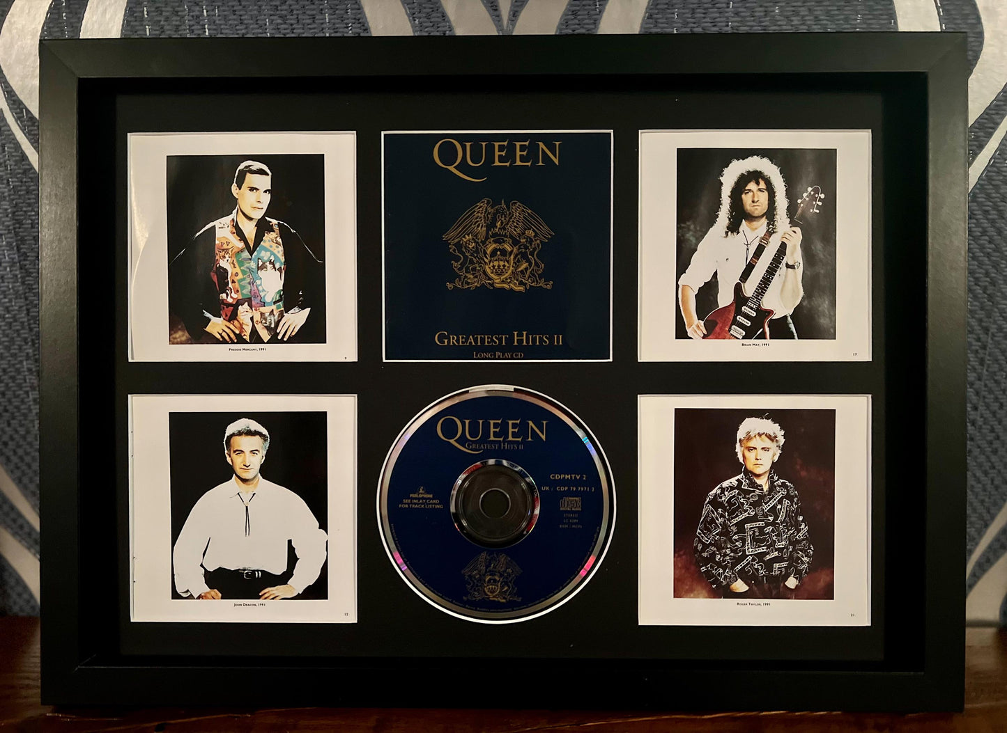 Queen | Greatest Hits 2 | Retro Mounted CD Wall Display | Frame Not Included |