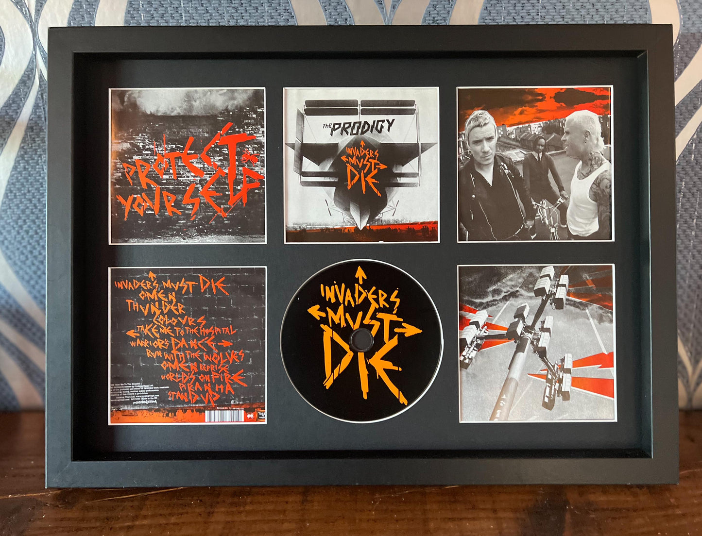The Prodigy | Invaders Must Die | Retro Mounted CD Wall Display | Frame Not Included |