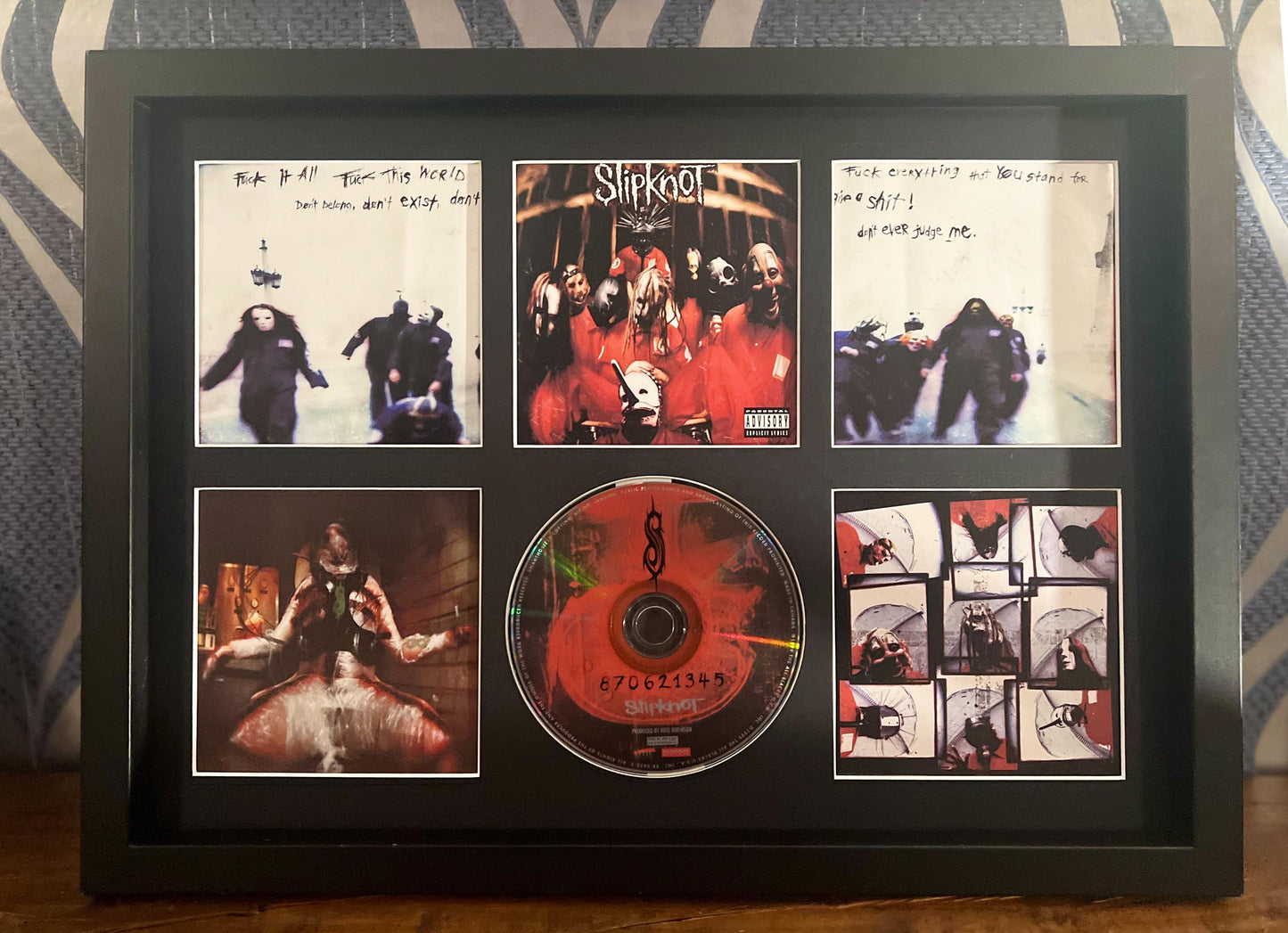 Slipknot | Slipknot | Retro Mounted CD Wall Display | Frame Not Included |