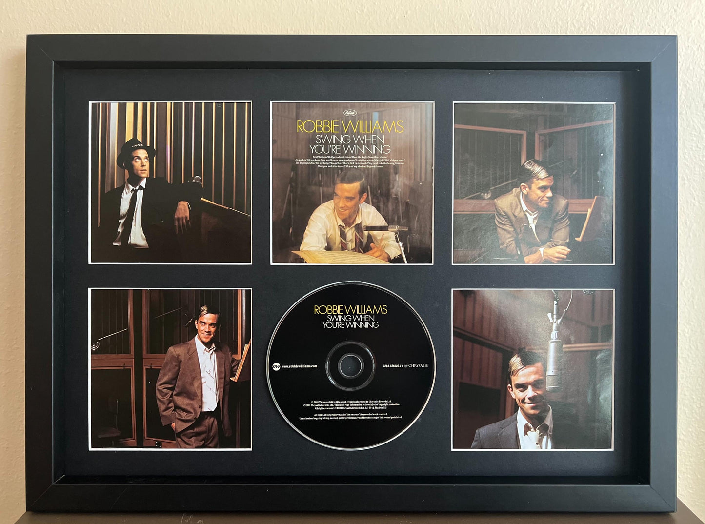 Robbie Williams | Swing When Your Winning | Retro Mounted CD Wall Display | Frame Not Included |