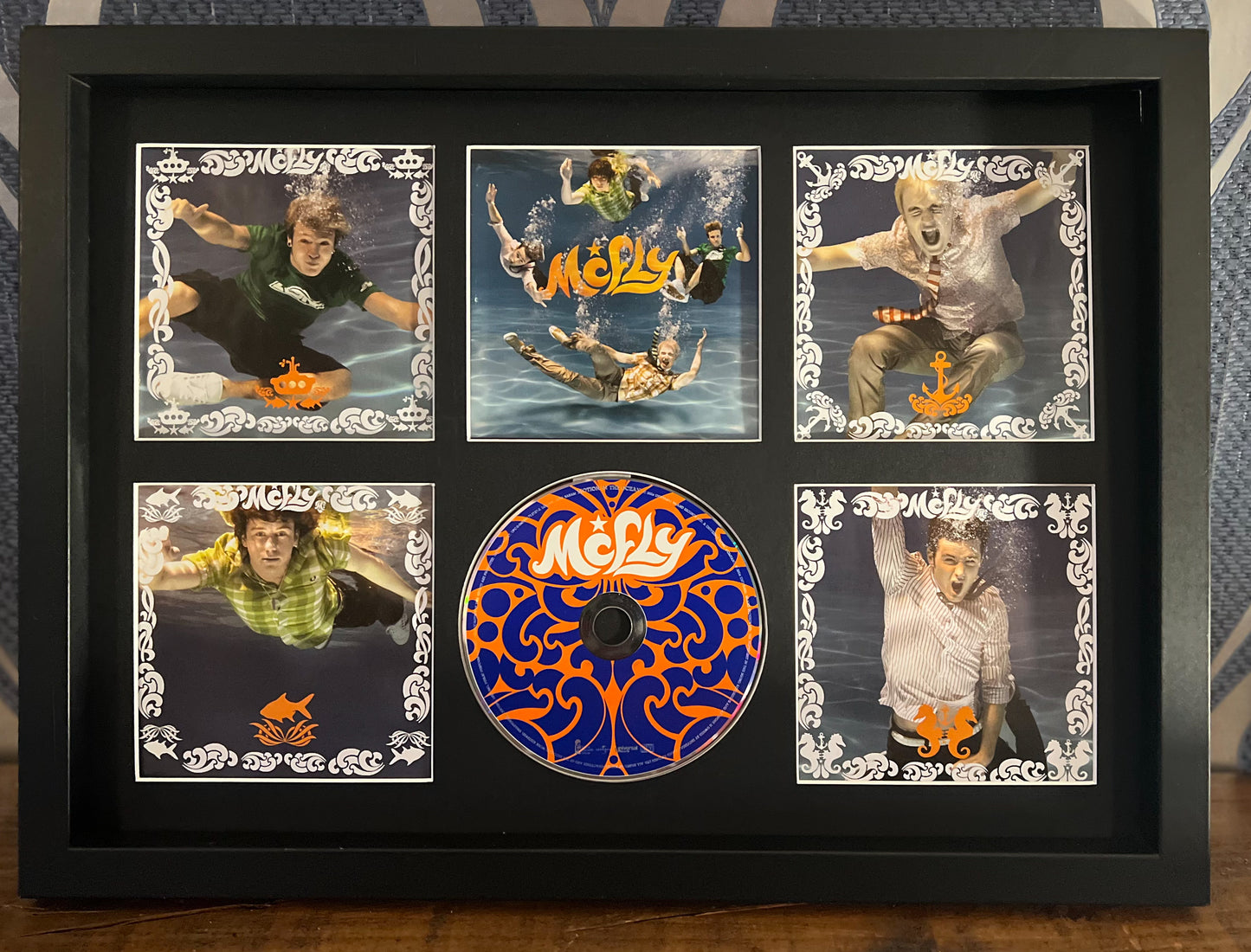 McFly | Motion In The Ocean | Retro Mounted CD Wall Display | Frame Not Included |