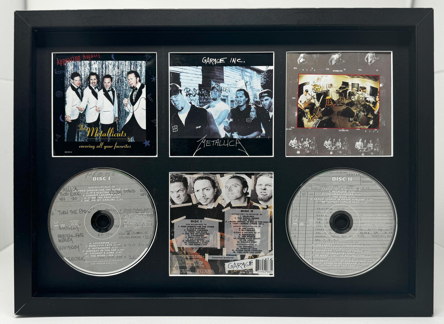 Metallica | Garage Inc | Retro Double Mounted CD Wall Display | Frame Not Included |