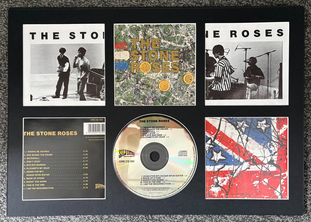 The Stone Roses | The Stone Roses | Retro Mounted CD Wall Display | Frame Not Included |