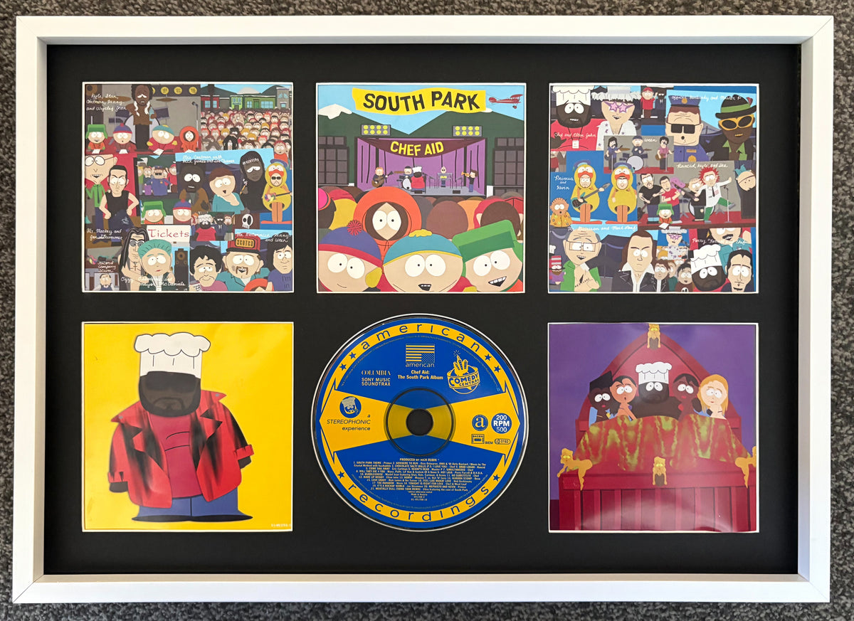 South Park | Chef Aid | Original Soundtrack | Retro Mounted CD Wall Display | Frame Not Included |