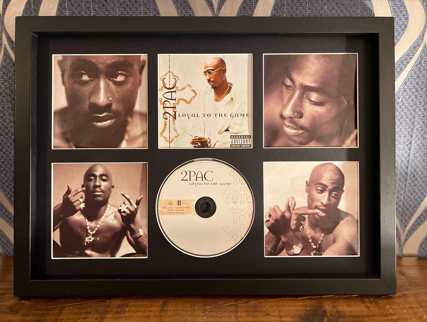 2Pac | Loyal To The Game | Retro Mounted CD Wall Display | Frame Not Included |