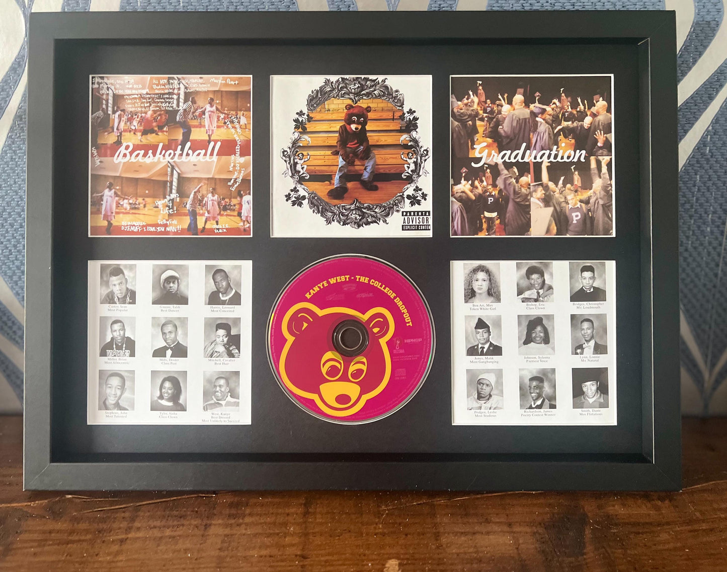 Kanye West | The College Dropout | Retro Mounted CD Wall Display | Frame Not Included |