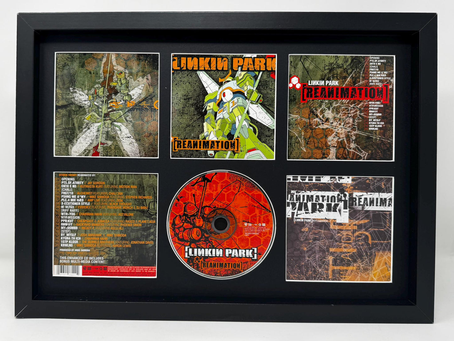 Linkin Park | Reanimation | Retro Mounted CD Wall Display | Frame Not Included |