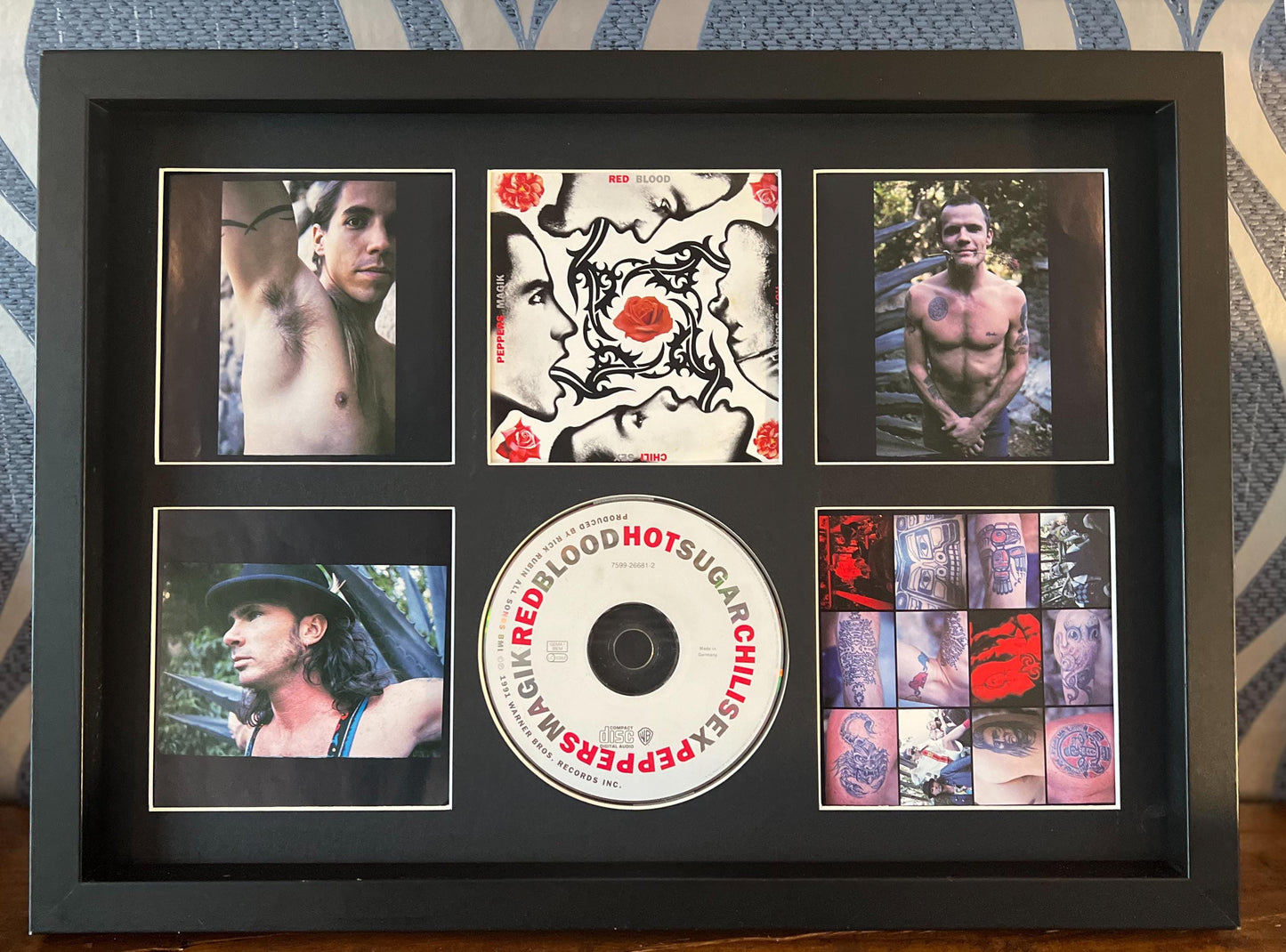 Red Hot Chili Peppers | Blood Sugar Sex Magik | Retro Mounted CD Wall Display | Frame Not Included |
