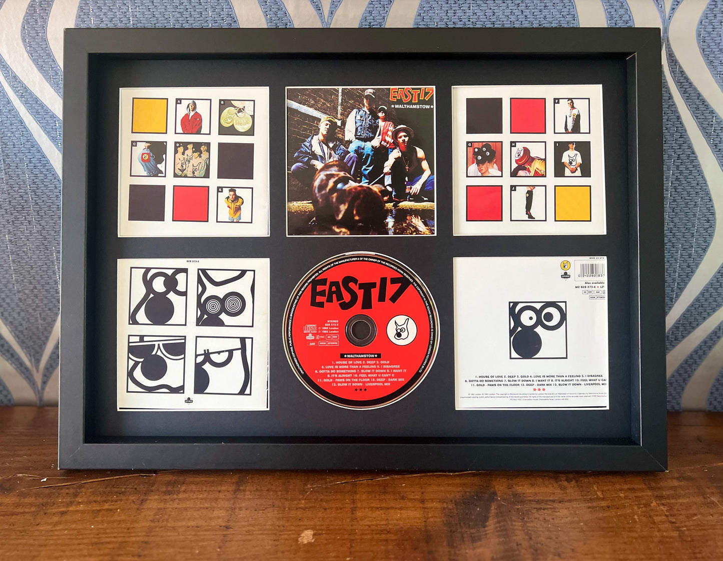 East 17 | Walthamstow | Retro Mounted CD Wall Display | Frame Not Included |