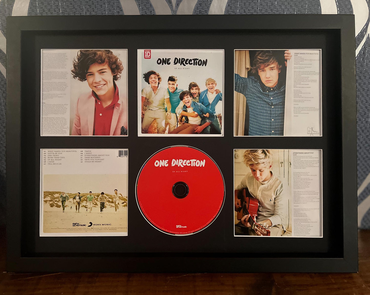 One Direction | Up All Night | Retro Mounted CD Wall Display | Frame Not Included |