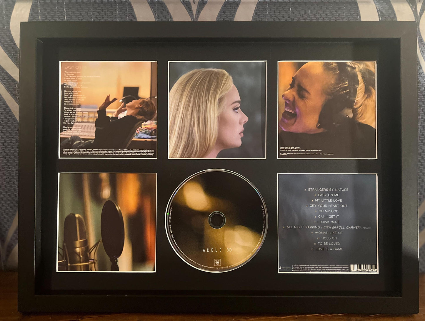 Adele | 30 | Retro Mounted CD Wall Display | Frame Not Included |