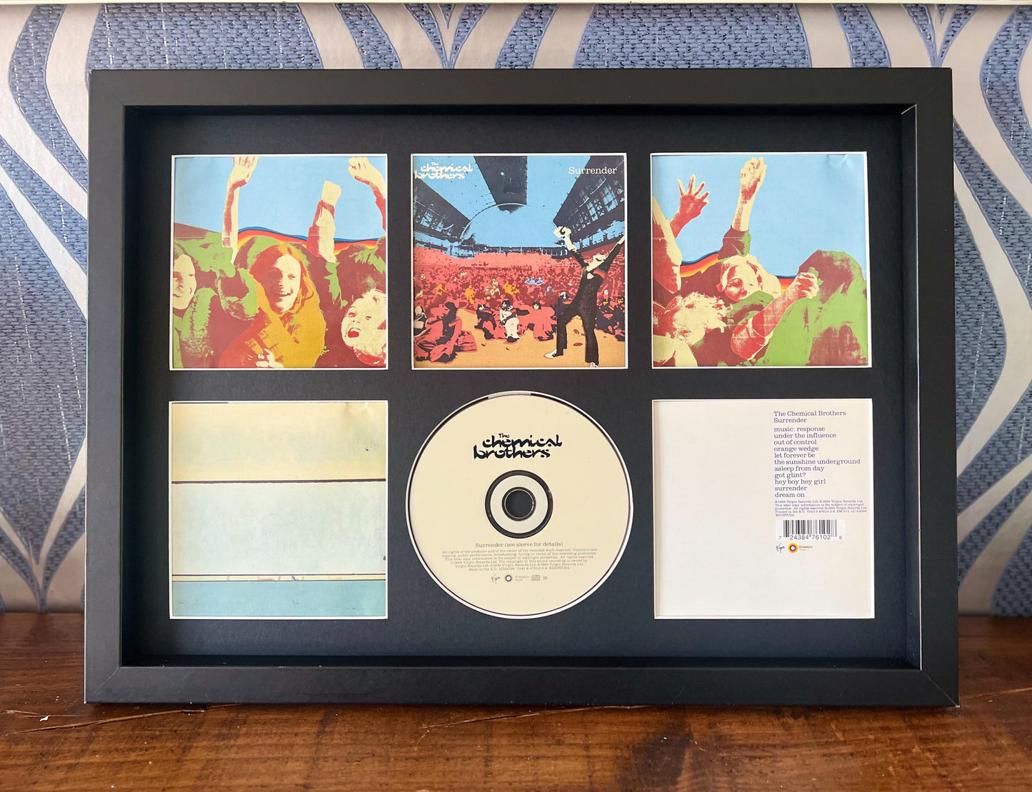 The Chemical Brothers | Surrender | Retro Mounted CD Wall Display | Frame Not Included |