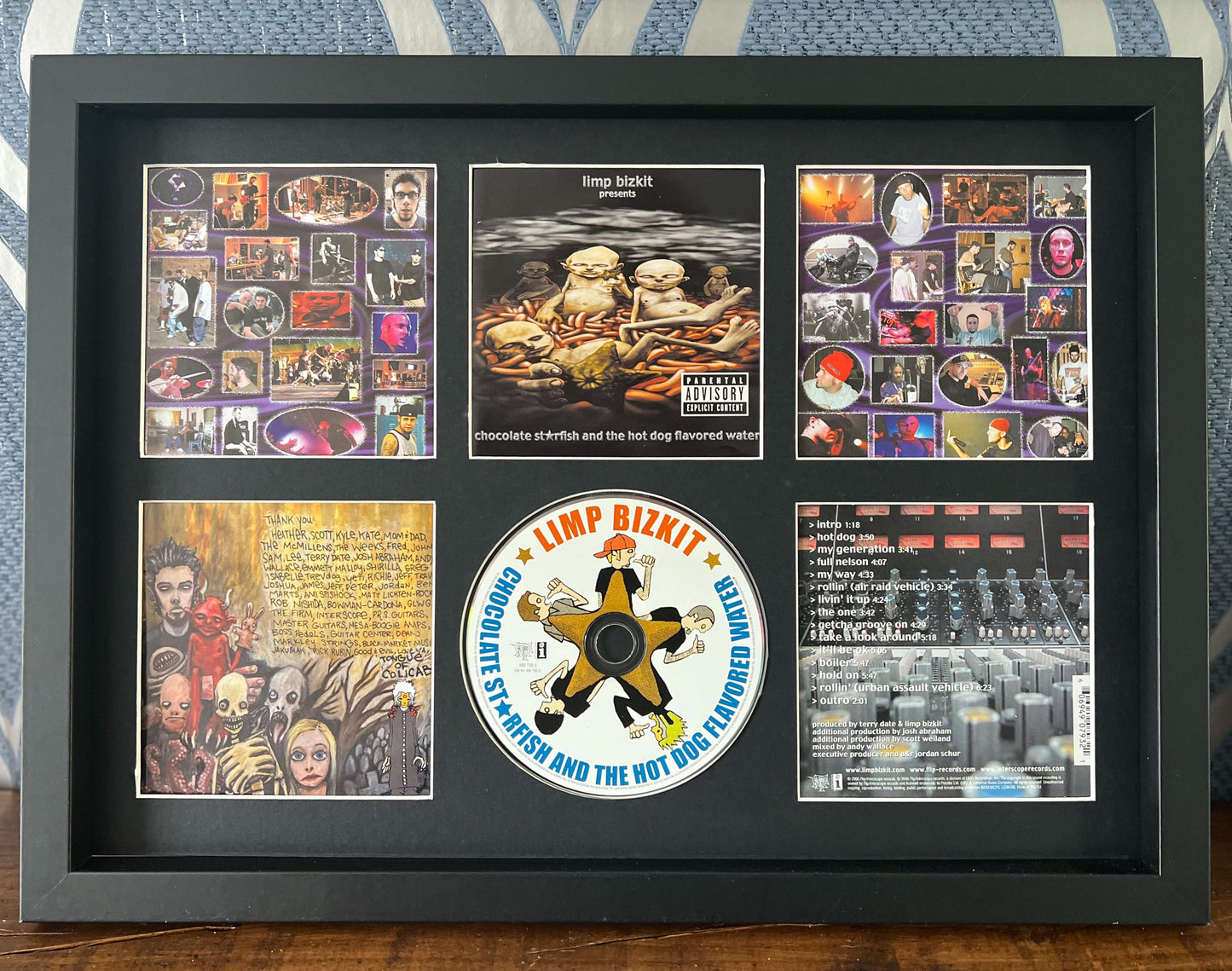 Limp Bizkit | Chocolate Starfish And The Hotdog Flavored Water | Retro Mounted CD Wall Display | Frame Not Included |