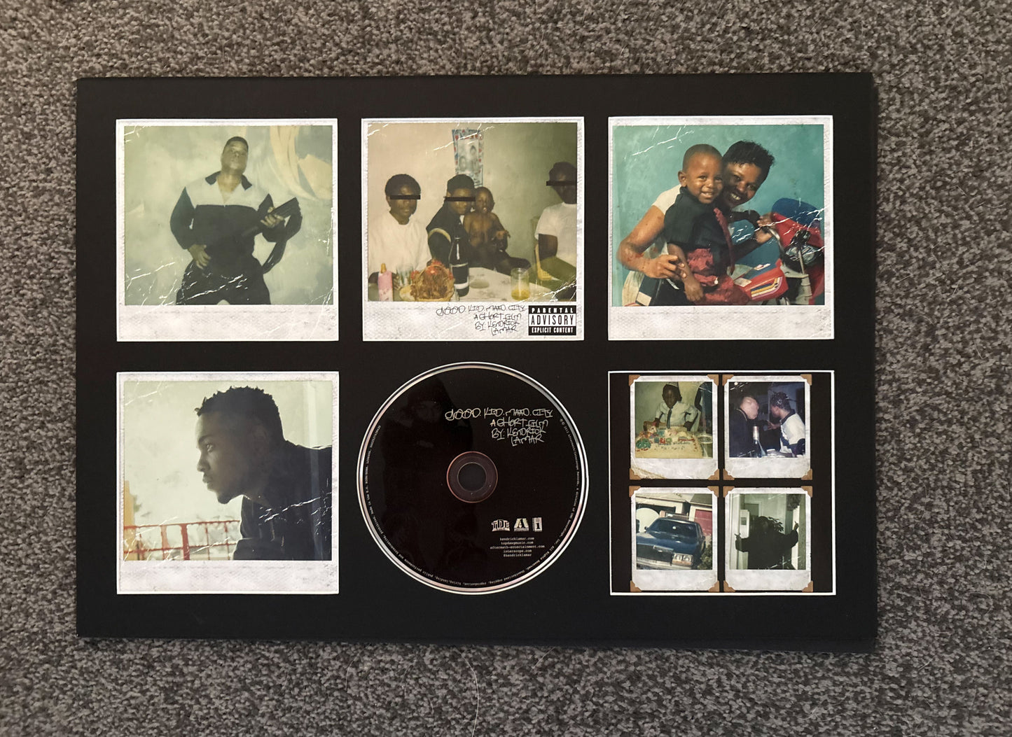 Kendrick Lamar | Good Kid M.A.A.D City | Retro Mounted CD Wall Display | Frame Not Included |