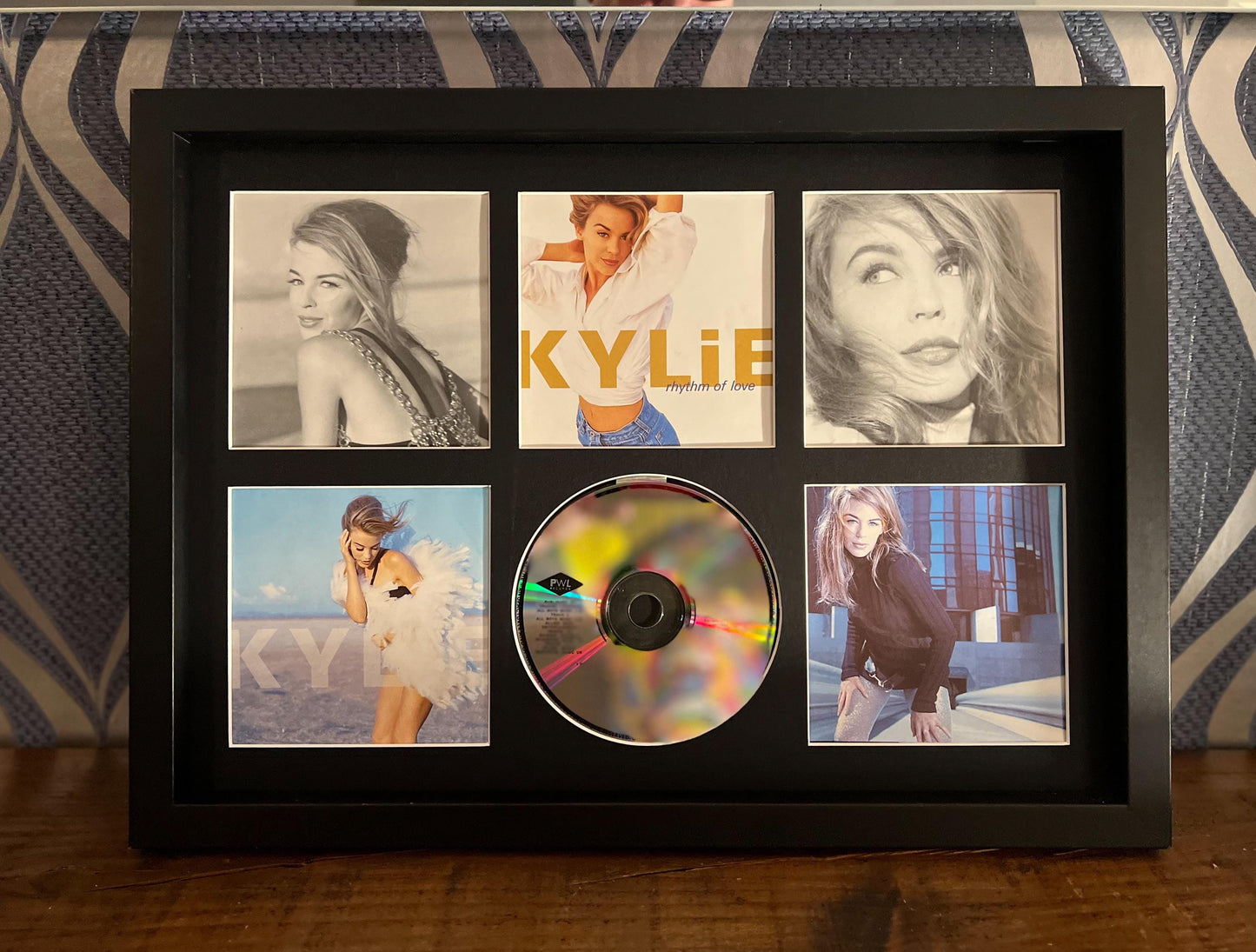 Kylie Minogue | Rhythm Of Love | Retro Mounted CD Wall Display | Frame Not Included |