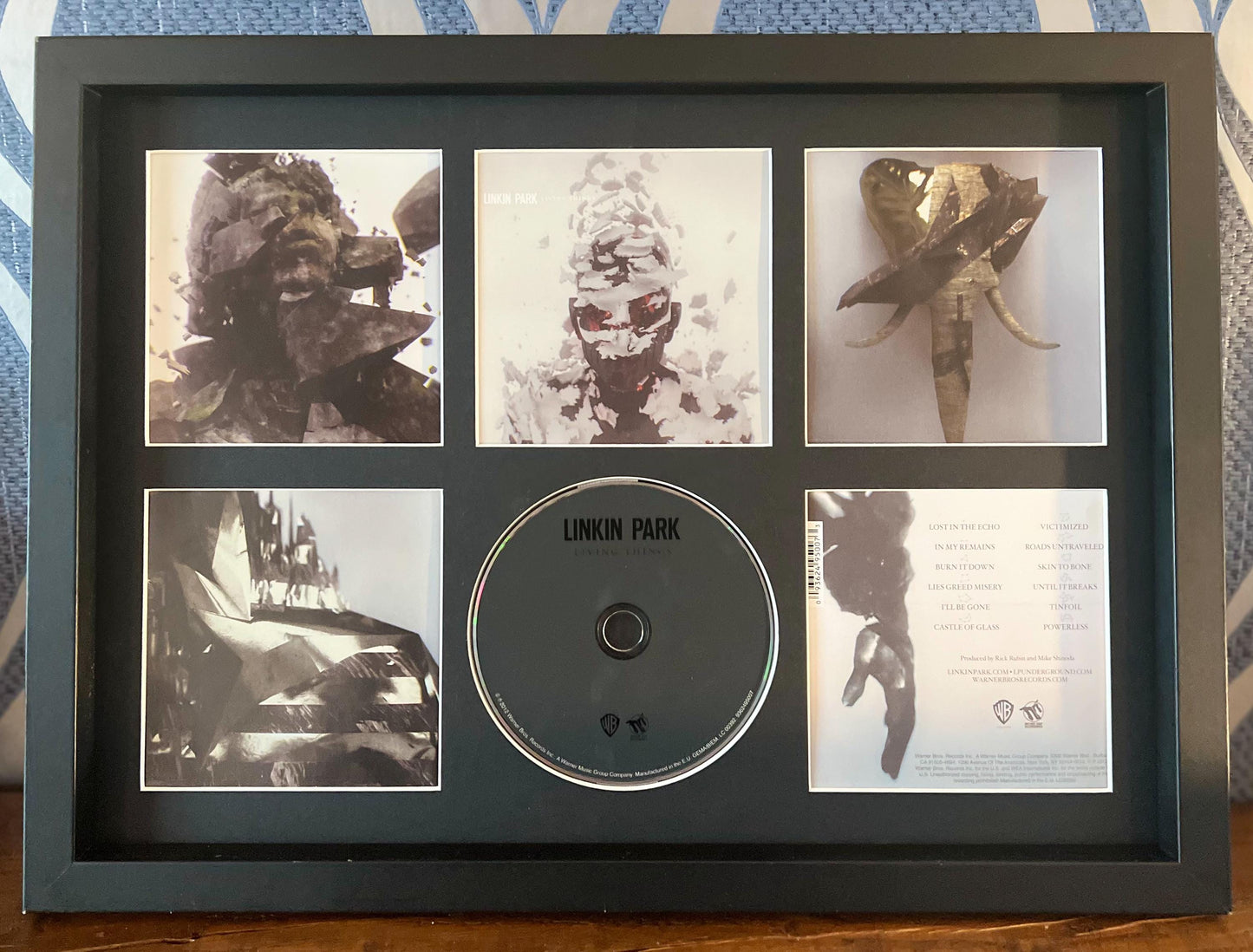 Linkin Park | Living Things | Retro Mounted CD Wall Display | Frame Not Included |