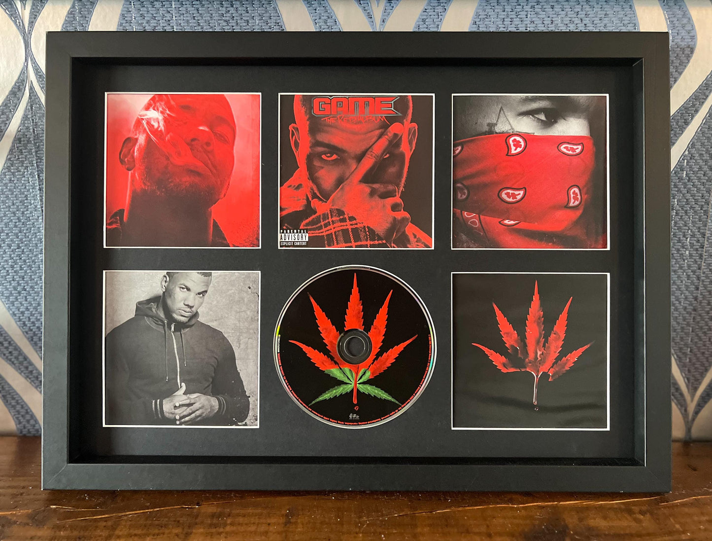 The Game | The Red Album | Retro Mounted CD Wall Display | Frame Not Included |