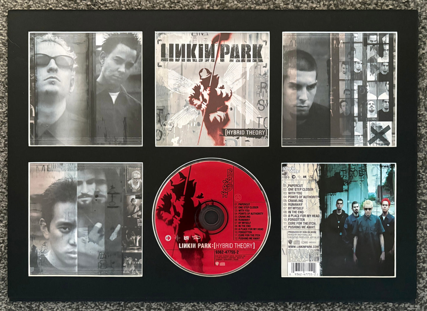 Linkin Park | Hybrid Theory | Retro Mounted CD Wall Display | Frame Not Included |