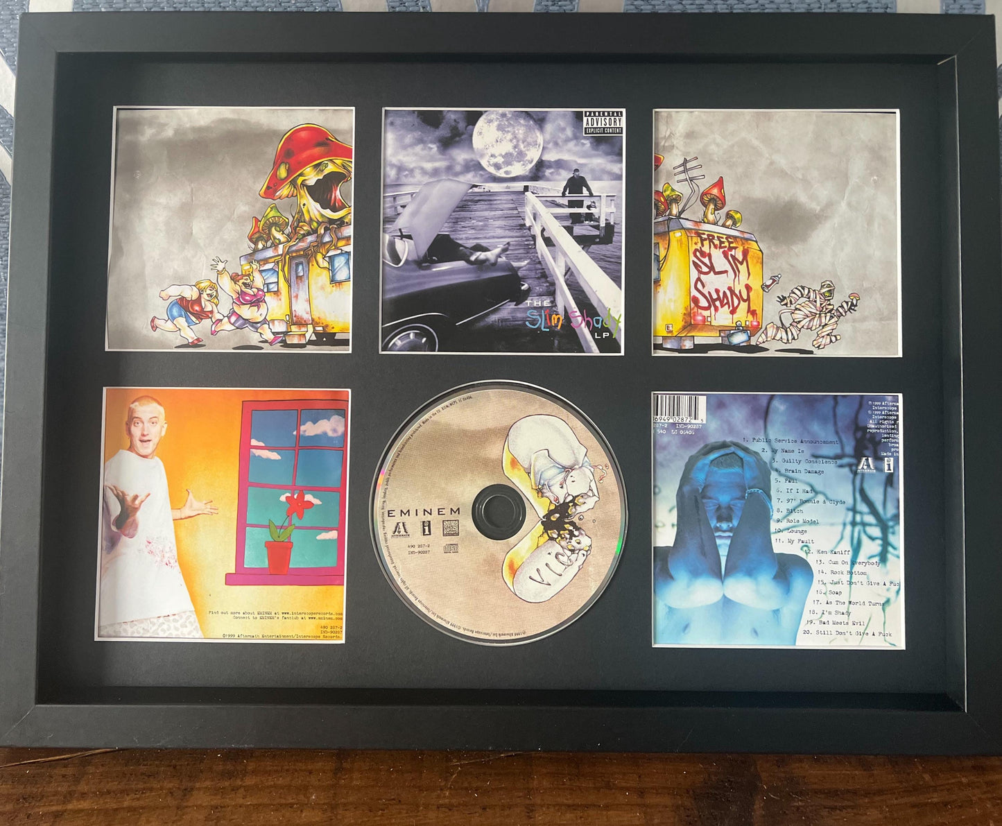 Eminem | The Slim Shady LP | Retro Mounted CD Wall Display | Frame Not Included |