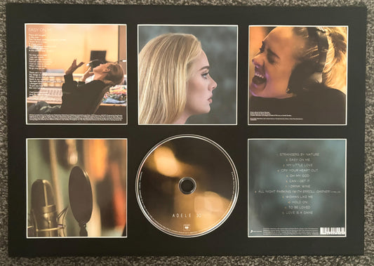 Adele | 30 | Retro Mounted CD Wall Display | Frame Not Included |