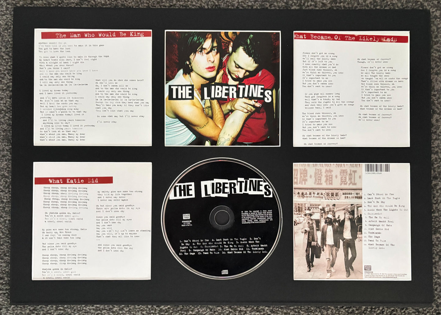 The Libertines | The Libertines | Retro Mounted CD Wall Display | Frame Not Included |