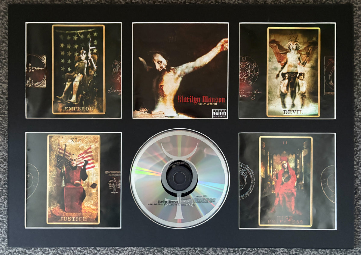 Marilyn Manson | Holy Wood (In The Shadow Of The Valley Of Death) | Retro Mounted CD Wall Display | Frame Not Included |