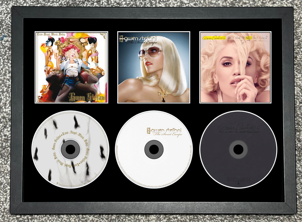 Gwen Stefani | Love Angel Music Baby | The Sweet Escape | This Is What The Truth... | Retro Triple CD Wall Display | Frame Not Included |
