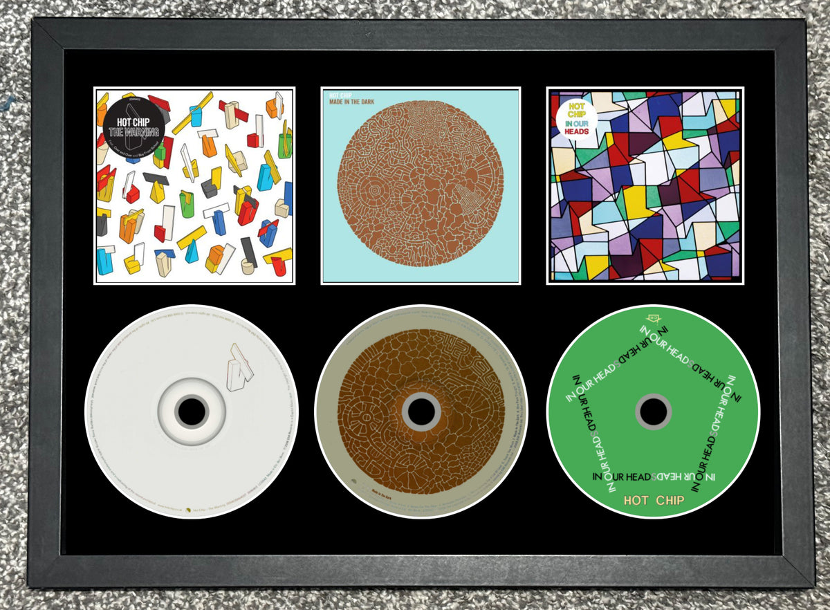Hot Chip | The Warning | Made In The Dark | In Our Heads | Retro Triple CD Wall Display | Frame Not Included |