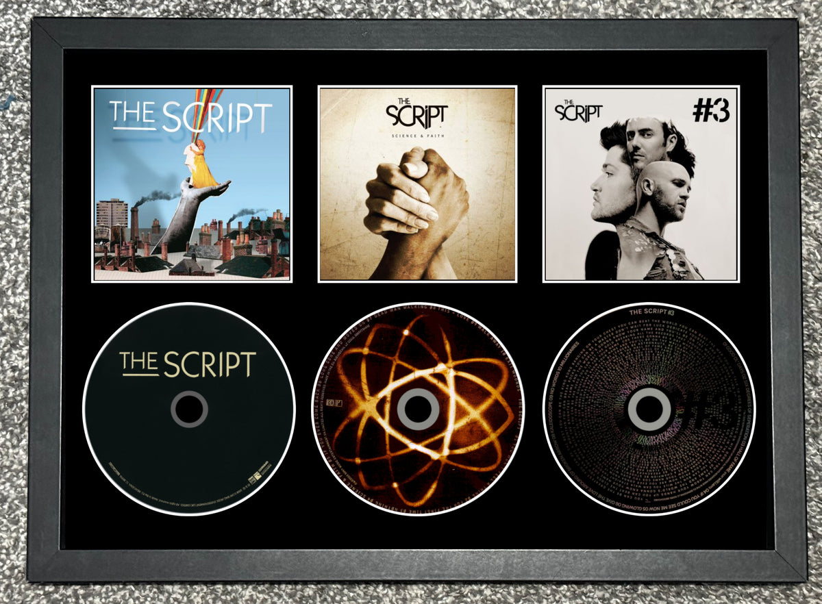The Script | The Script | Science & Faith | #3 | Retro Triple CD Wall Display | Frame Not Included |