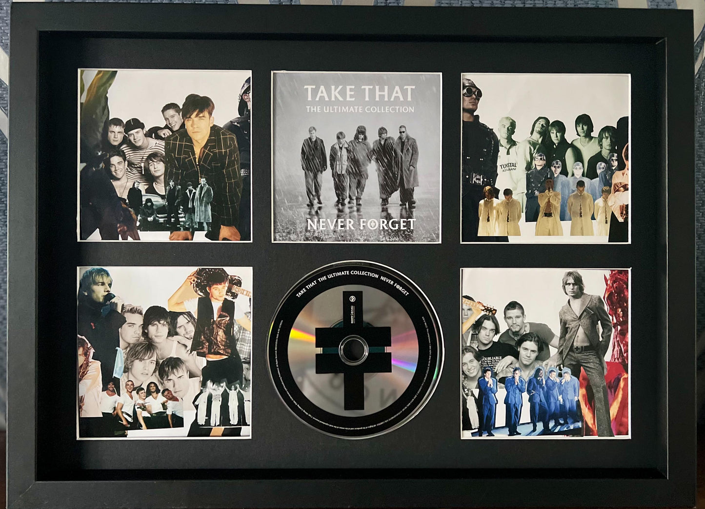 Take That | Never Forget The Collection | Retro Mounted CD Wall Display | Frame Not Included |