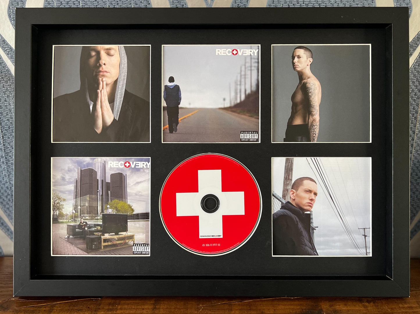 Eminem | Recovery | Retro Mounted CD Wall Display | Frame Not Included |