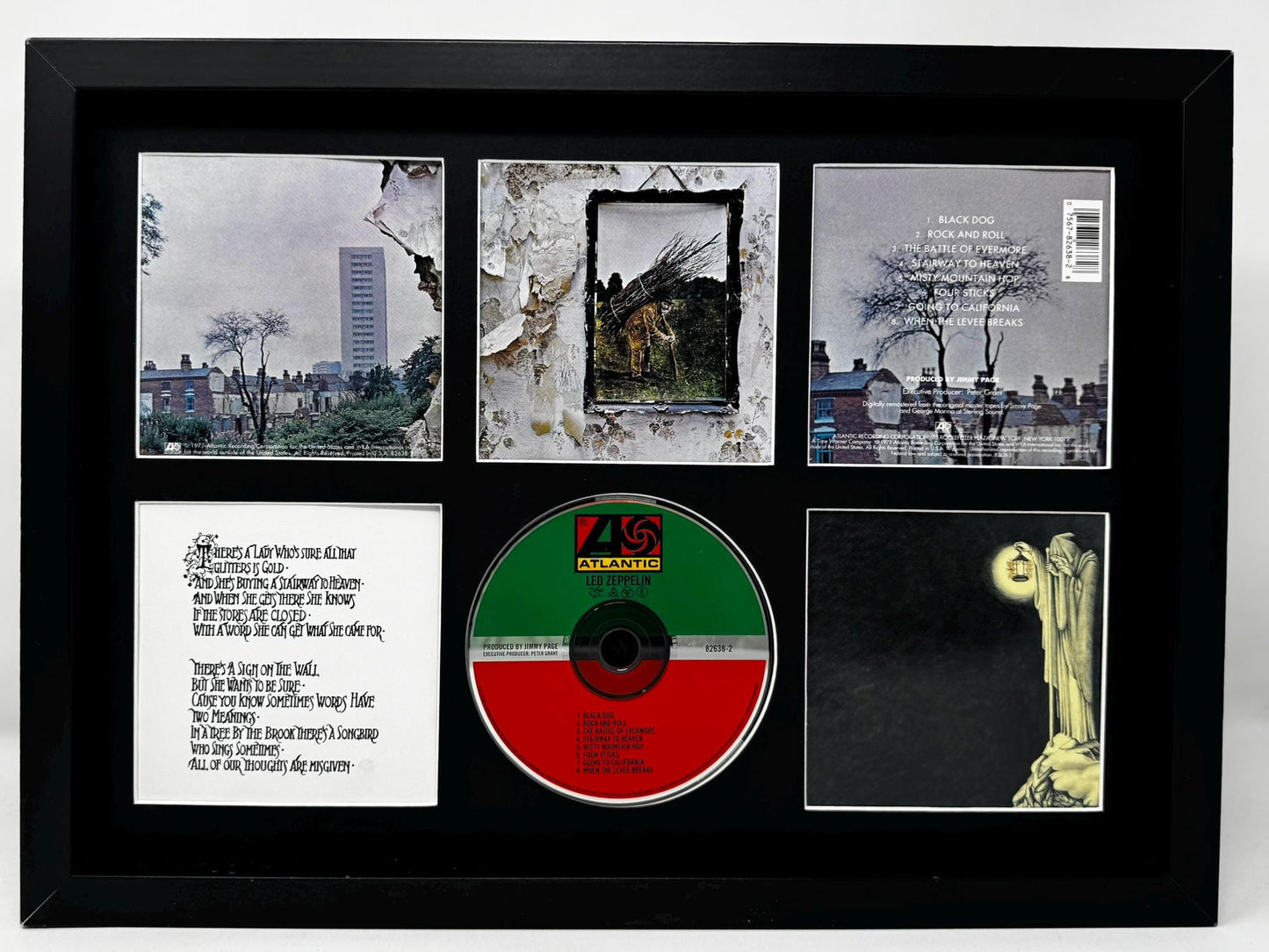 Led Zeppelin | Led Zeppelin | Retro Mounted CD Wall Display | Frame Not Included |