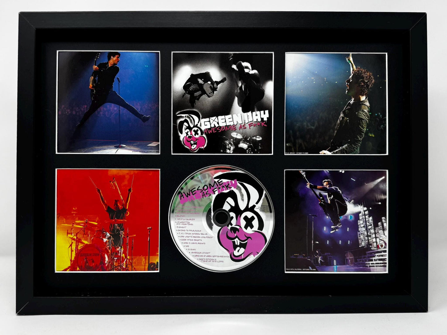 Green Day | Awesome As F*** | Retro Mounted CD Wall Display | Frame Not Included |