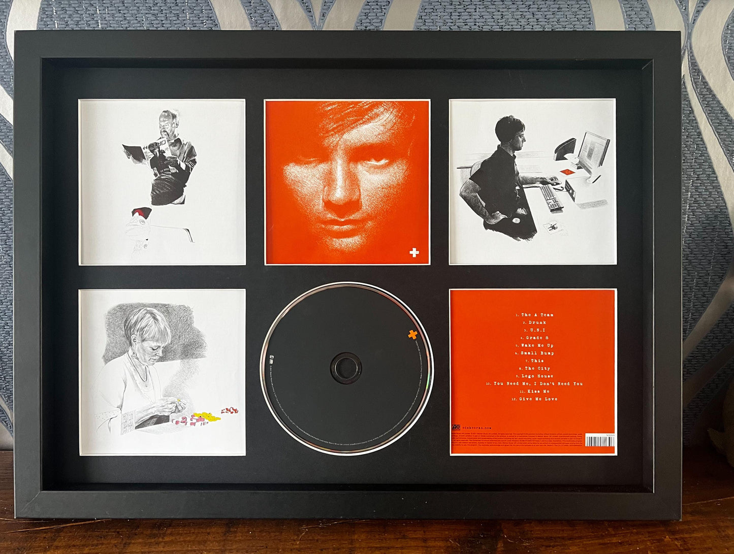 Ed Sheeran | + | Retro Mounted CD Wall Display | Frame Not Included |