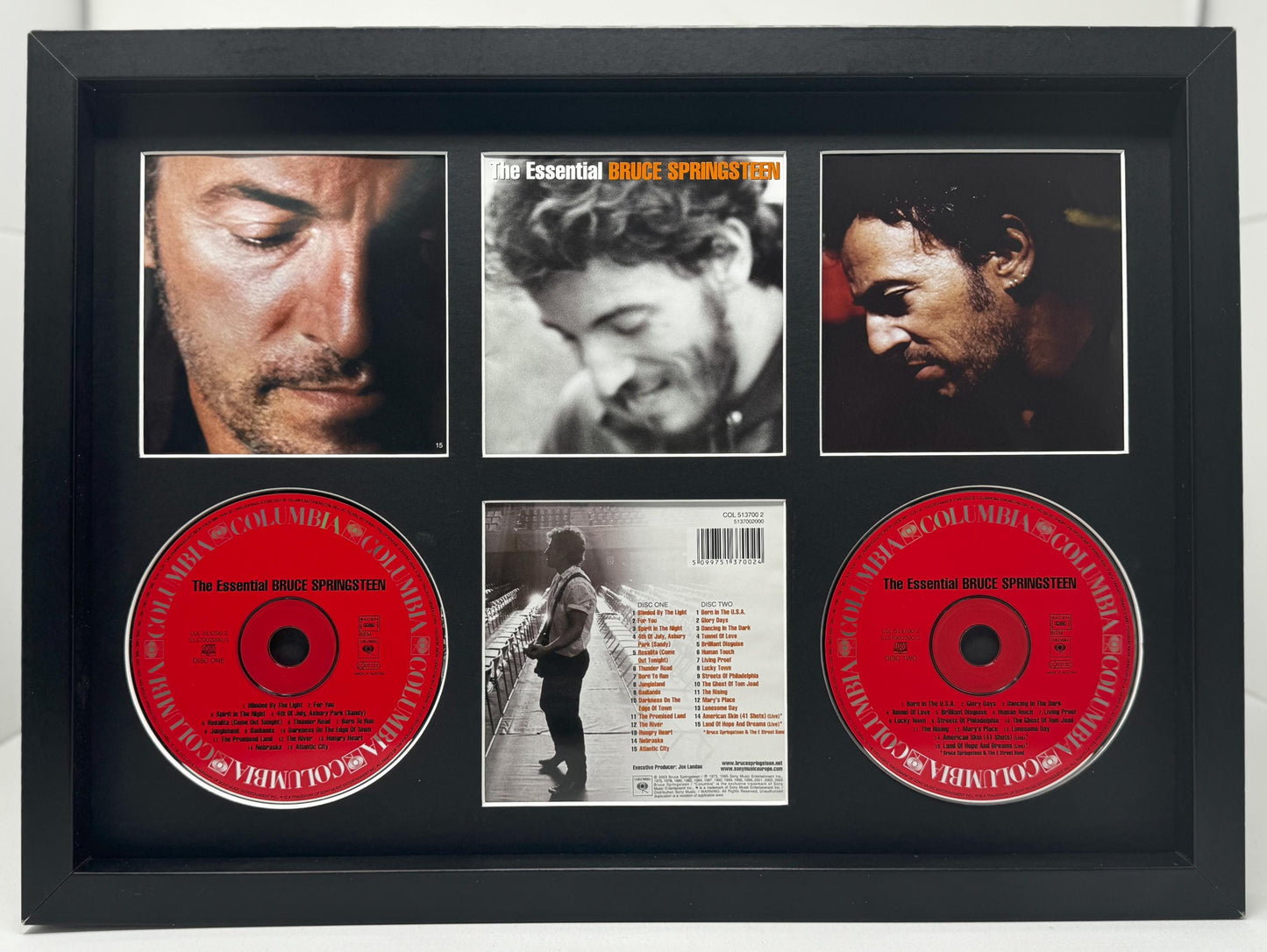 Bruce Springsteen | The Essential | Retro Mounted CD Wall Display | Frame Not Included |