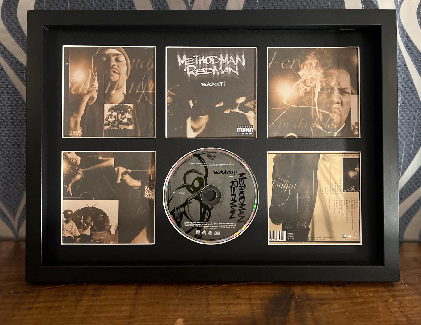 Method Man & Redman | Blackout | Retro Mounted CD Wall Display | Frame Not Included |