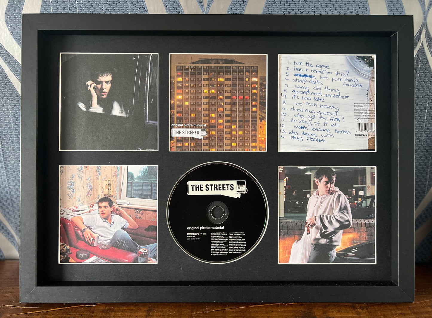 The Streets | Original Pirate Material | Retro Mounted CD Wall Display | Frame Not Included |