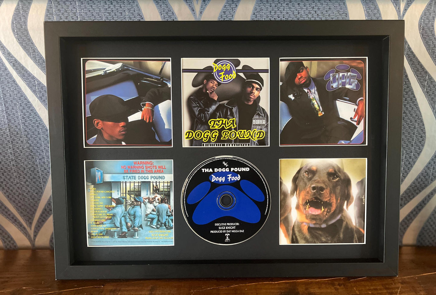 Tha Dogg Pound | Dogg Food | Retro Mounted CD Wall Display | Frame Not Included |