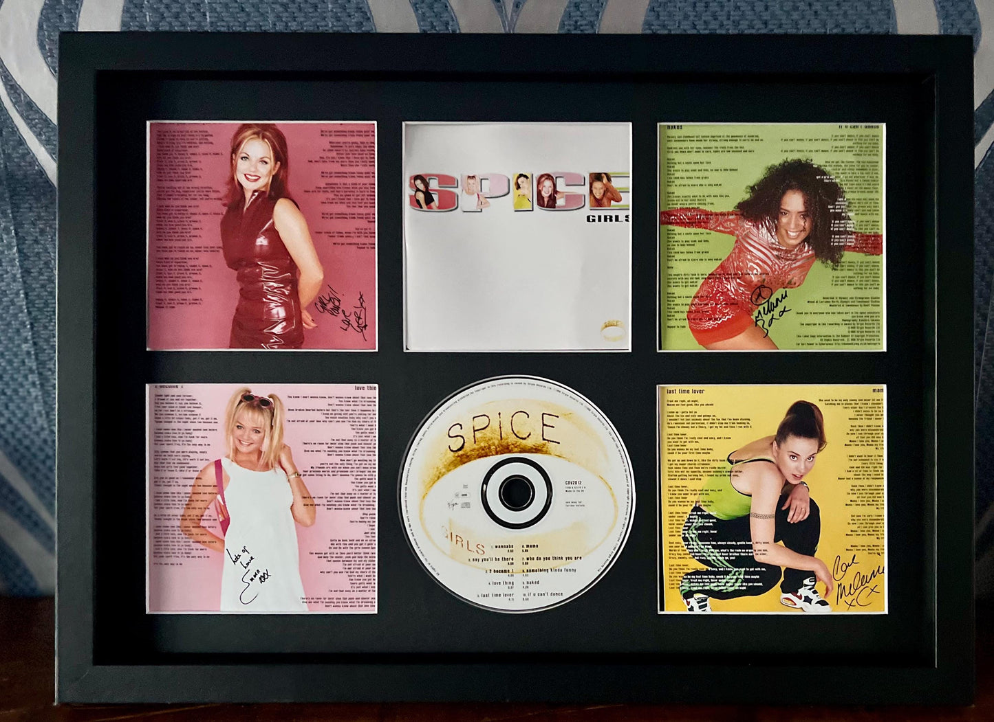 The Spice Girls | Spice | Retro Mounted CD Wall Display | Frame Not Included |