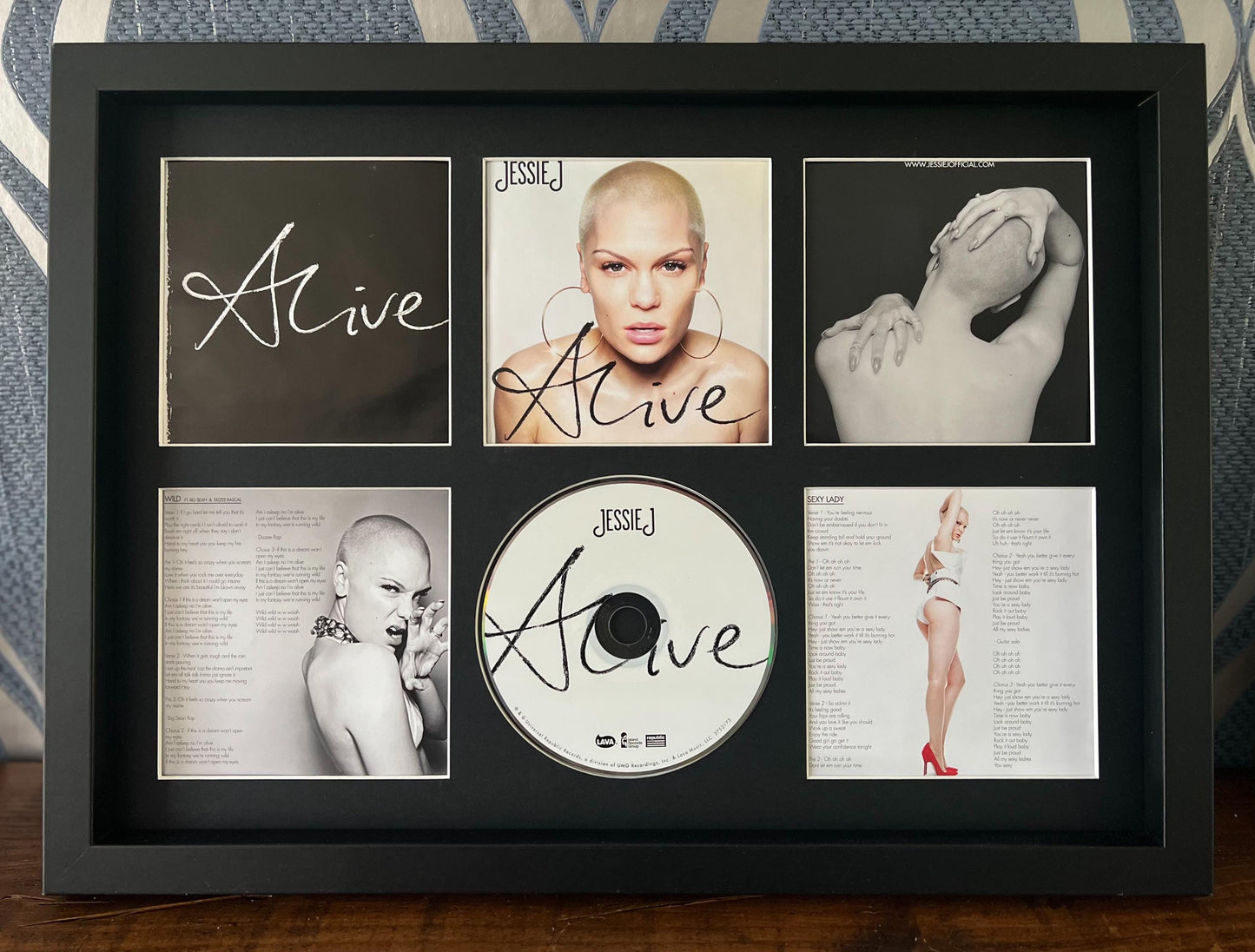 Jessie J | Alive | Retro Mounted CD Wall Display | Frame Not Included |