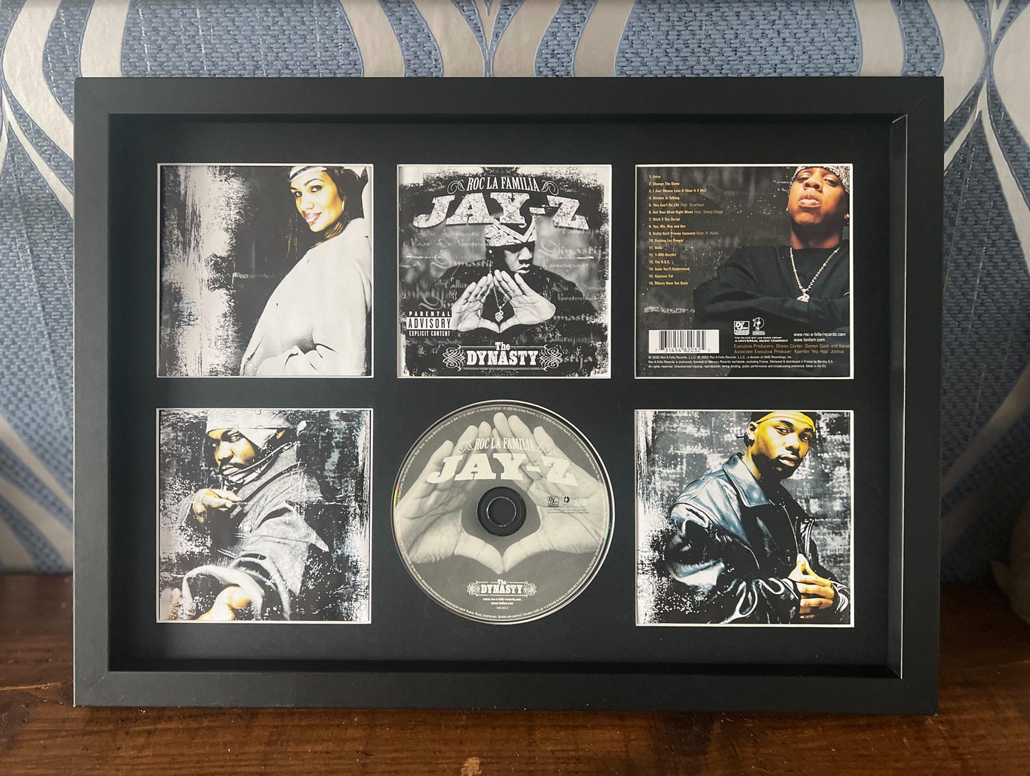 Jay Z & Roc LA Familia | The Dynasty | Retro Mounted CD Wall Display | Frame Not Included |