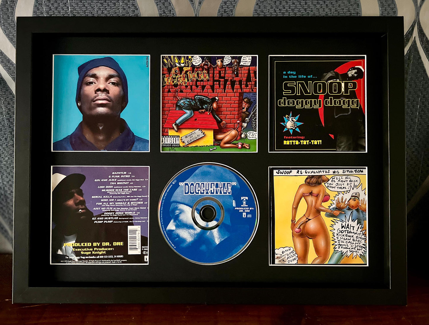 Snoop Dogg | Doggystyle | Retro Mounted CD Wall Display | Frame Not Included |