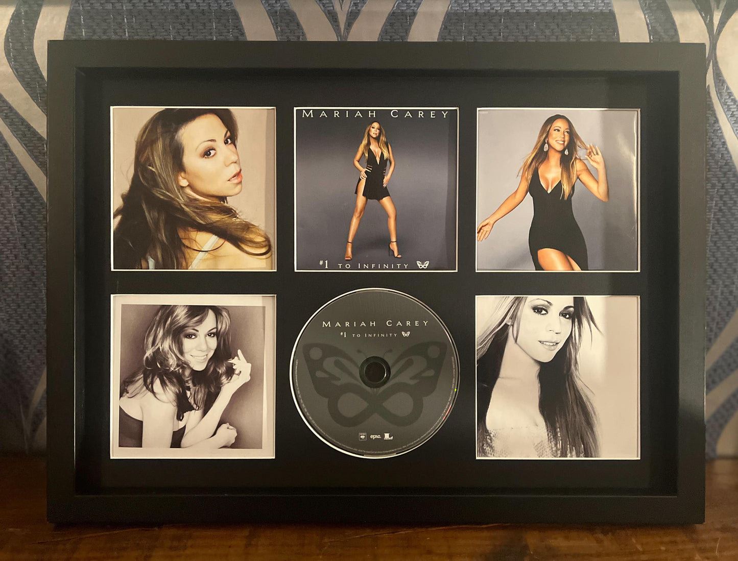 Mariah Carey | #1's To Infinity | Retro Mounted CD Wall Display | Frame Not Included |